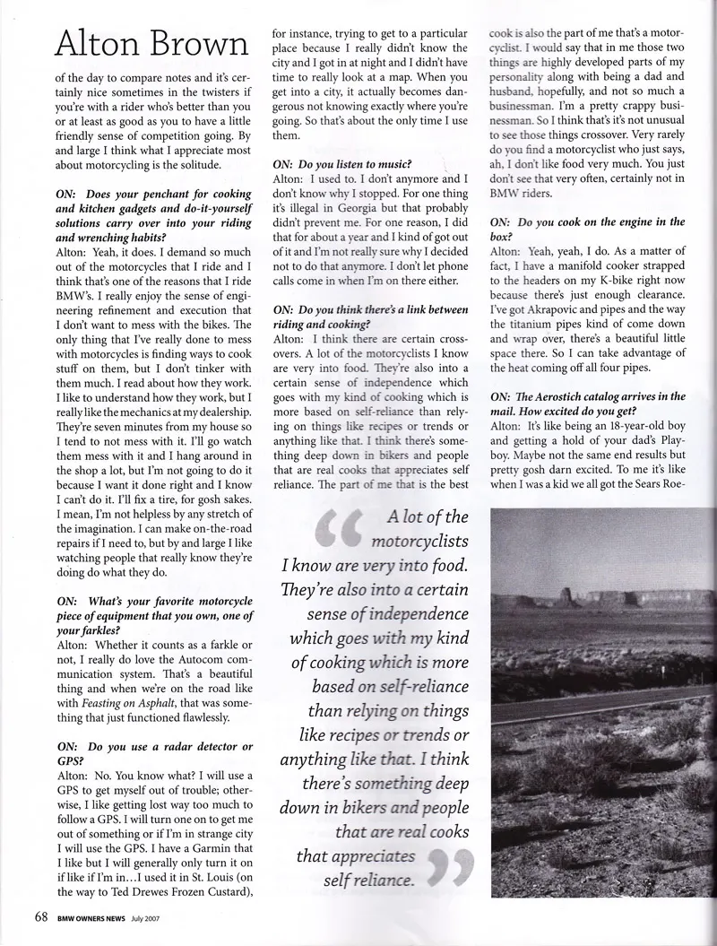 Interview with Alton Brown, page 4