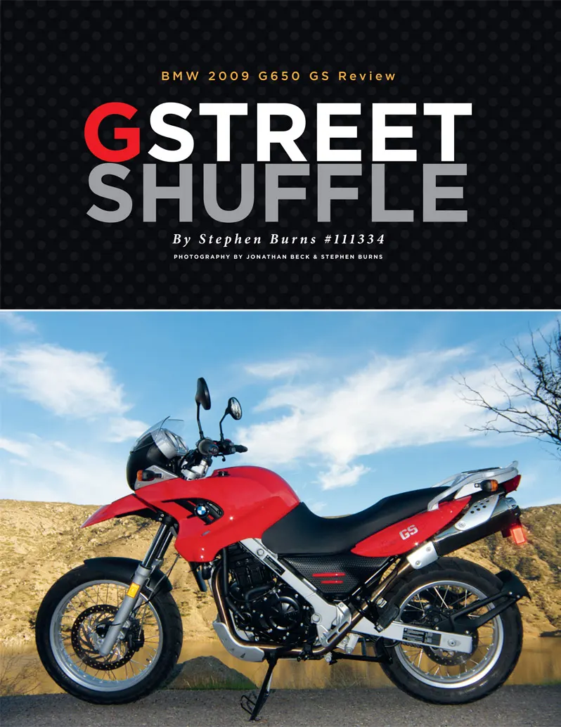 BMW G650GS press review and photography, page 1