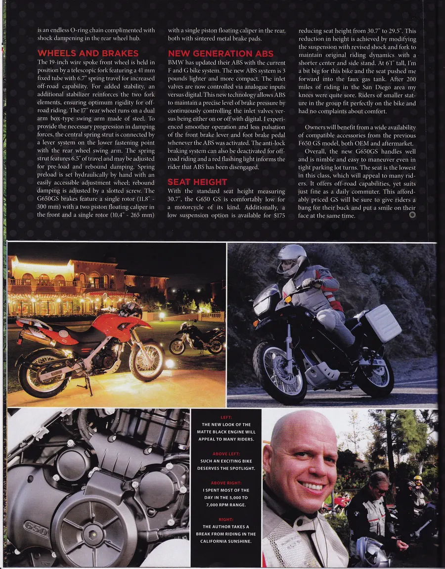 BMW G650GS press review and photography, page 3